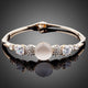 Gold Plated Cubic Zirconia Bracelet Bangle