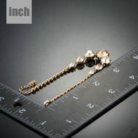gold plated CZ charm bracelet detail view by KHAISTA