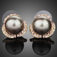 Load image into Gallery viewer, Gold Plated Dome Shaped Stud Earrings - KHAISTA Fashion Jewellery
