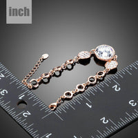 gold plated geometric crystal bracelet detail view by KHAISTA