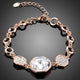 Gold Plated Geometric Crystal Bracelet