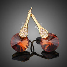 Load image into Gallery viewer, Gold Plated Maple Leaf Design Drop Earrings - KHAISTA Fashion Jewellery
