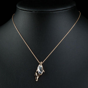 Golden Fish Shape Chain Necklace KPN0213 - KHAISTA Fashion Jewellery