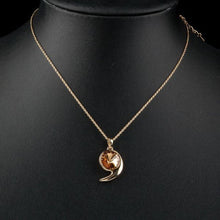 Load image into Gallery viewer, Golden Snail Link Chain Necklace - KHAISTA Fashion Jewellery
