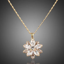 Load image into Gallery viewer, Golden Sunflower Crystal Necklace -KJN0003 - KHAISTA
