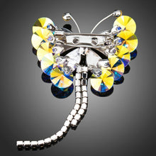 Load image into Gallery viewer, Gradient Crystal Butterfly Pin Brooch - KHAISTA Fashion Jewellery
