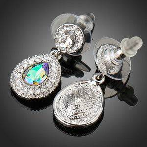 Gradual Change Crystal Drop Earrings -KPE0292 - KHAISTA Fashion Jewellery
