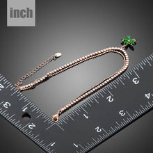Load image into Gallery viewer, Green Flower Charm Bracelet - KHAISTA Fashion Jewellery
