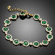 Green Glam Cubic Zirconia Bracelet