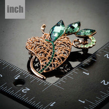 Load image into Gallery viewer, Green Plant Shape Leaves Pin Brooch - KHAISTA Fashion Jewellery
