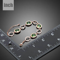green stone designer bracelet detail view by KHAISTA
