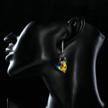 Load image into Gallery viewer, Heart Charm Drop Earrings - KHAISTA Fashion Jewellery
