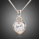 Crystal Heart Pendant Necklace