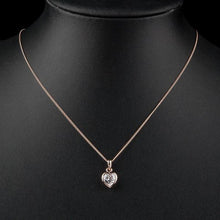 Load image into Gallery viewer, Heart Crystal Pendant Necklace KPN0091 - KHAISTA Fashion Jewellery
