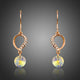 Gradual Change Heart Dangling Hook Drop Earrings