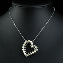 Load image into Gallery viewer, Heart Shaped Pearls Pendant Necklace - KHAISTA Fashion Jewellery
