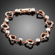Heart Toggle Clasp Crystal Bracelet
