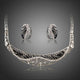 Hollow Floral Leopard Print Jewellery Set