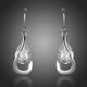 Hook Design Cubic Zirconia Drop Earrings