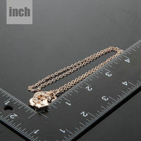 Pendant detail on KHAISTA hook link chain crystal necklace