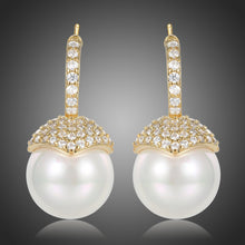 Load image into Gallery viewer, Imitation Pearl Stud Earrings -KPE0390 - KHAISTA Fashion Jewellery
