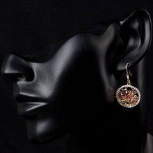 Load image into Gallery viewer, Irregular Gold Cubic Zirconia Drop Earrings -KPE0047 - KHAISTA Fashion Jewellery
