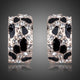 Jaguar Design Crystal Clip Earrings