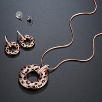 Leopard pattern detail on Khaista crystal set