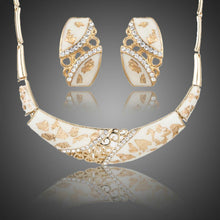Load image into Gallery viewer, Light Gold Stud Earrings and Pendant Necklace Jewelry Set - KHAISTA Fashion Jewellery
