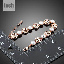 Load image into Gallery viewer, Lightweight Crystal Flower Design Bracelet - KHAISTA Fashion Jewellery
