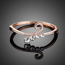 Load image into Gallery viewer, Lightweight Rose Gold Plated Bangle - KHAISTA Fashion Jewellery
