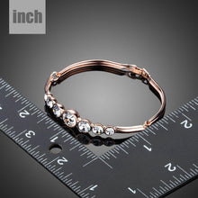 Load image into Gallery viewer, Lightweight Round Crystals Bangle - KHAISTA Fashion Jewellery
