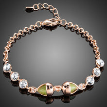 Load image into Gallery viewer, Lime Fish Love Crystal Bracelet - KHAISTA Fashion Jewellery

