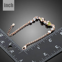 lime crystal fish charm bracelet detail view by KHAISTA