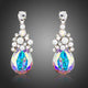 Large Crystal Drop Earrings