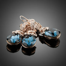 Load image into Gallery viewer, Limited Edition Blue Water Earrings and Necklace Set - KHAISTA Fashion Jewellery
