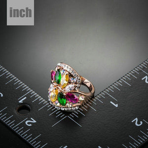 Limited Edition Flower Zirconia Ring - KHAISTA Fashion Jewellery