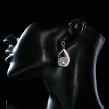 Load image into Gallery viewer, Limited Edition Gold Plated Cubic Zirconia Drop Earrings - KHAISTA Fashion Jewellery
