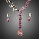 Botanical Leaf Stellux Drop Earrings and Necklace Set