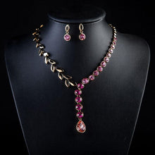 Load image into Gallery viewer, Limited Edition Leaves Necklaces &amp; Drop Earrings Set - KHAISTA Fashion Jewellery
