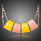 Quadrilateral Crystal Pendant Necklace
