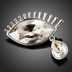 Limited Edition Tear Eye Pin Brooch - KHAISTA Fashion Jewellery