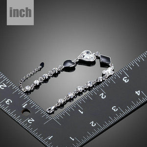 Little Heart Shaped Crystal Bracelet - KHAISTA Fashion Jewellery