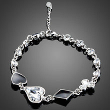 Load image into Gallery viewer, Little Heart Shaped Crystal Bracelet - KHAISTA Fashion Jewellery
