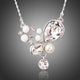 Long Chain Pearl Pendant Necklace