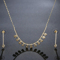 Lotus pendant detail on Khaista CZ set