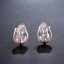 Load image into Gallery viewer, Lotus Stud Earrings -KPE0311 - KHAISTA Fashion Jewellery
