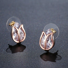 Load image into Gallery viewer, Lotus Stud Earrings -KPE0311 - KHAISTA Fashion Jewellery
