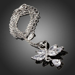 Love Cubic Zirconia Pendant Necklace KPN0127 - KHAISTA Fashion Jewellery