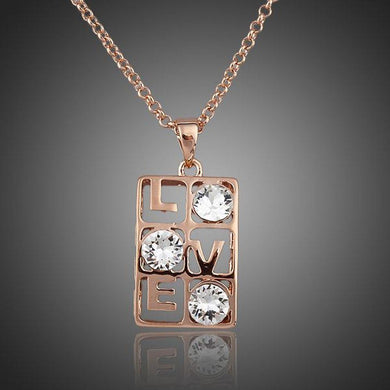 Love Design Stellux Austrian Crystal Necklace KPN0052 - KHAISTA Fashion Jewellery